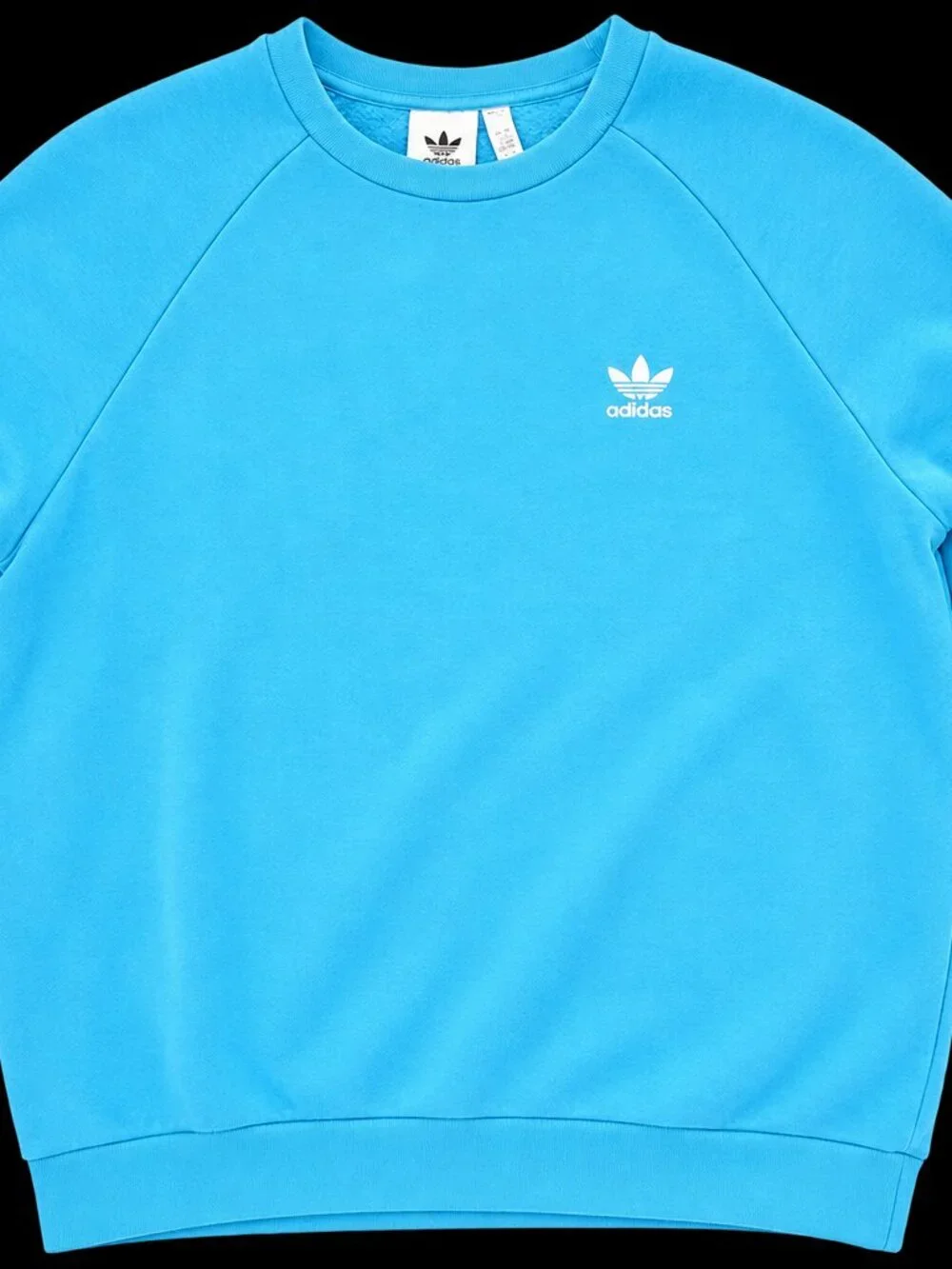 Adidas Originals Trefoil Crewneck Sweatshirt Aqua Blue Large